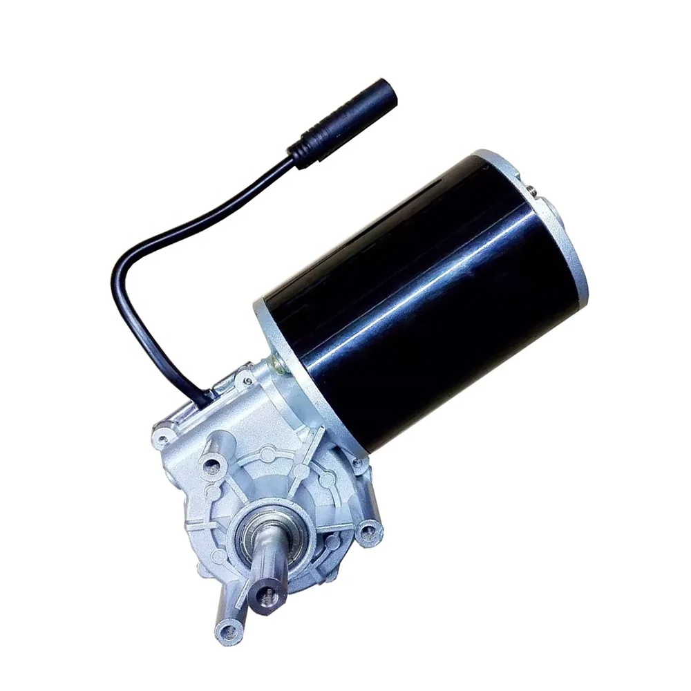 220V DC Motor 200W Waterproof High Torque Worm Gear with Brush Commutation Permanent Magnet Construction for Home Appliance Use