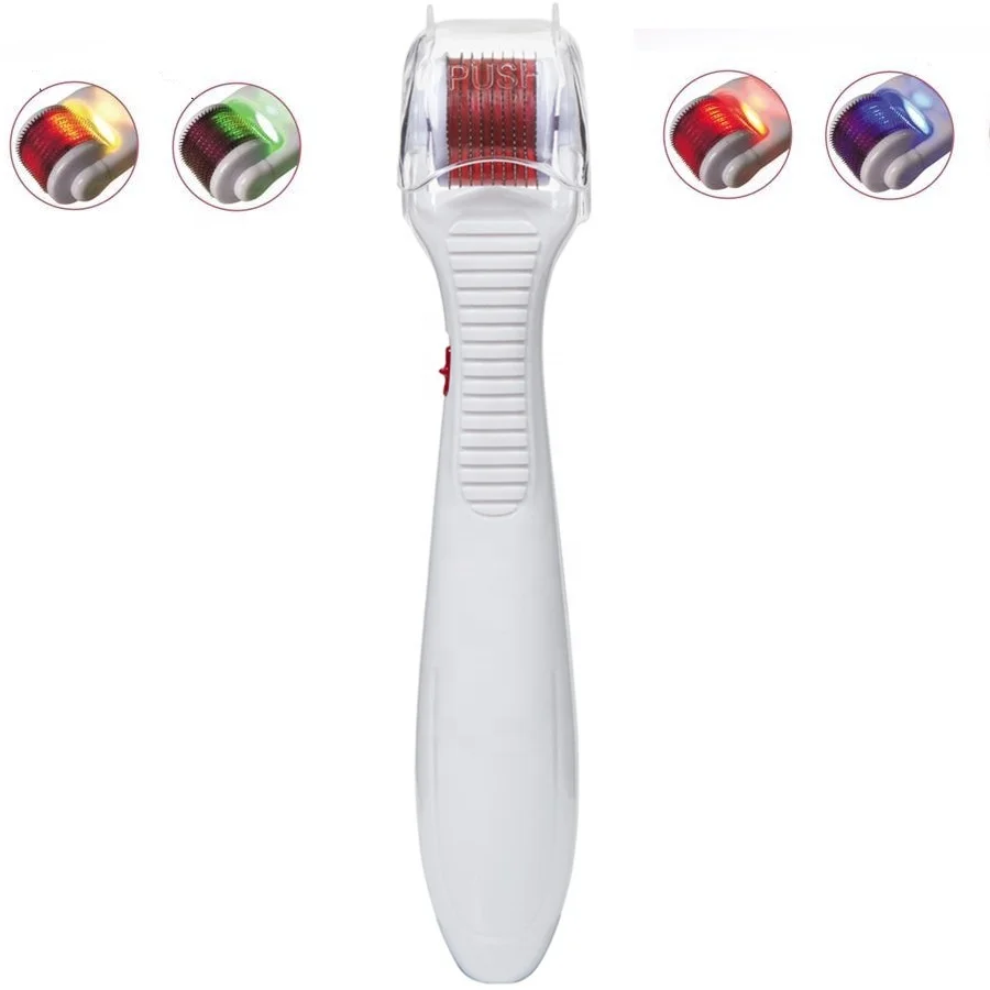 Hot Photon Microneedle Derma Roller Red Blue Green Yellow Led Light Therapy Buy Vibrating Led Derma Roller Led Vibrating Derma Led Photon Derma Roller Micro Needle Wrinkle Removal Product On Alibaba Com