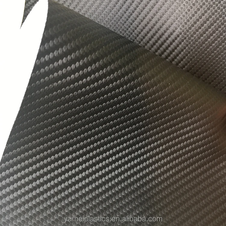 CARBON FIBER PVC Vinyl Synthetic Leather Fabric for Marine Boat Seat Cover with 3D Effect