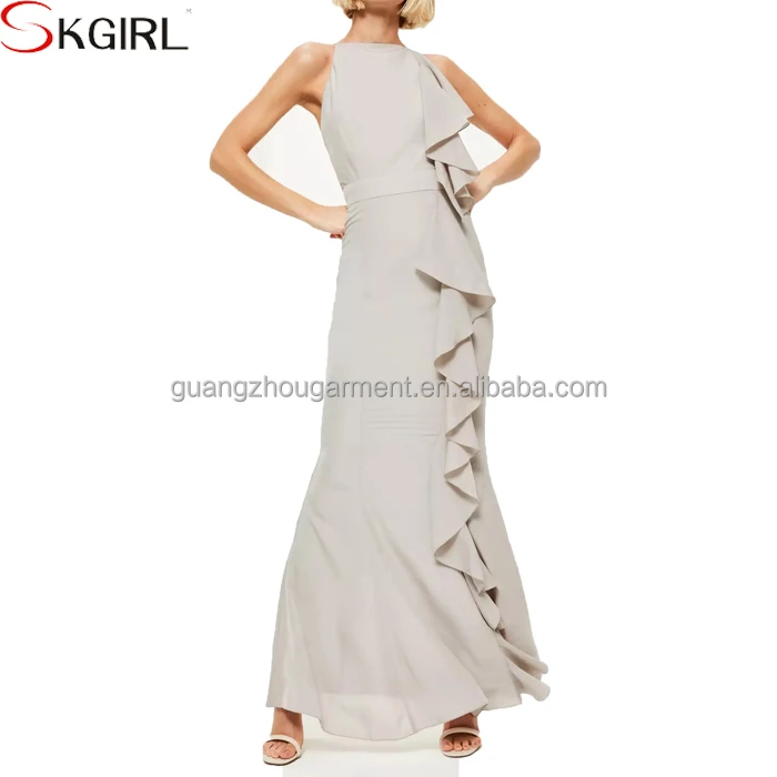 straight long dress design