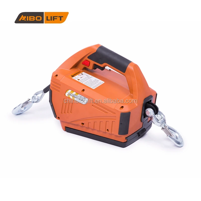 Hardware Handling Tool Wire Rope Winch 1000lbs 24v Rechargeable Battery Pack Electric Winch
