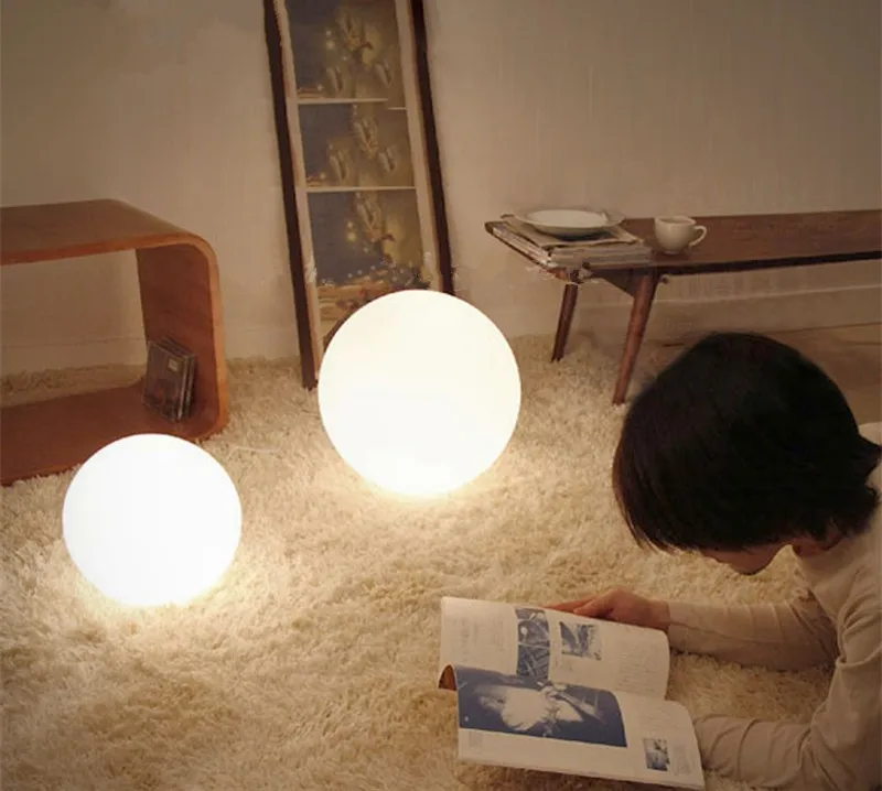  smart light sensitive waterproof 25cm led ball  outdoor landscape ambient decorative light-2