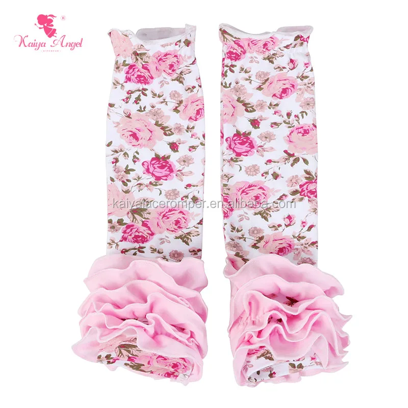 
Теплые Зимние гетры с цветочным принтом для девочек, детские гетры с оборками 