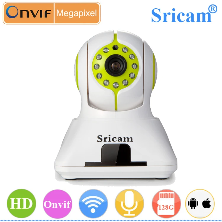 
Sricam SP006 P2P 128 г запись главная безопасность IP камера с сигнализация беспроводной дым, пир wi-fi IP камера 
