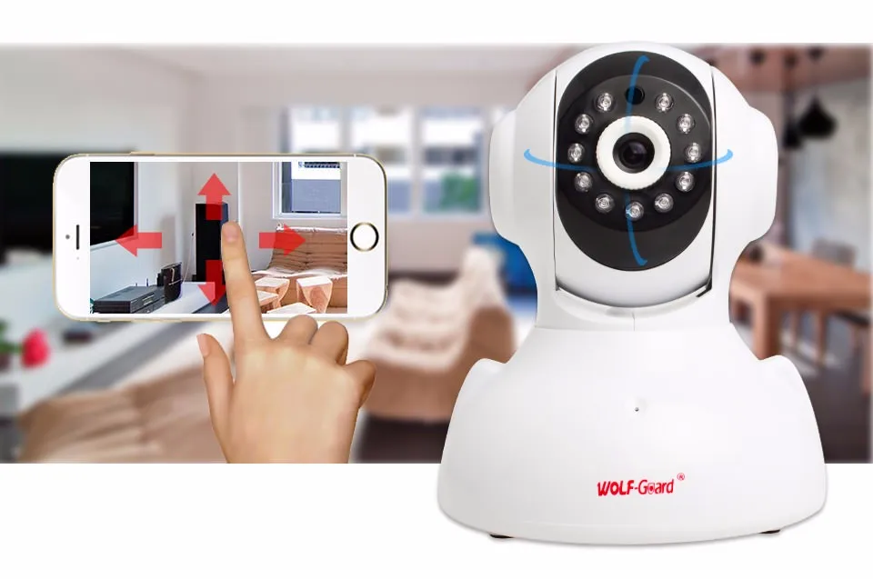 WolfGuard Smart WIFI  IP  Camera Security  Alarm System
