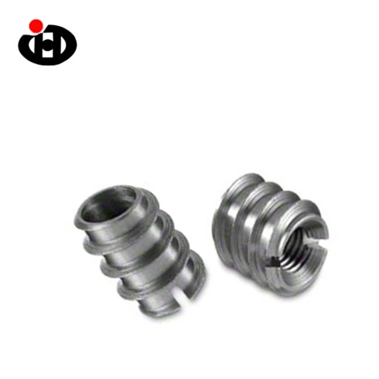 JINGHONG Steel Inserts Self Tapping Nuts Screwed Inserts M4 DIN 7965