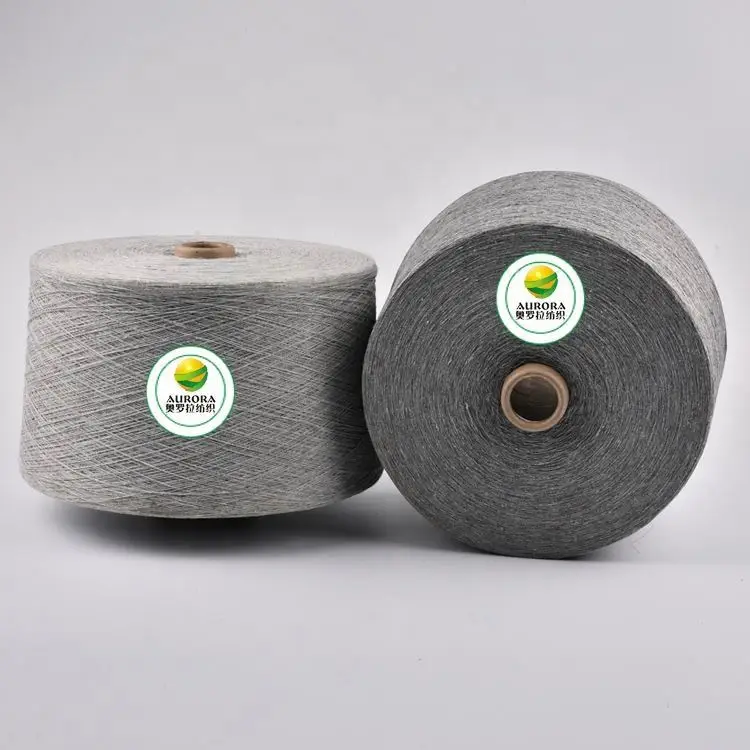 Competitive price 30/1 open end cotton blended regenerated yarn for knitting melange yarn