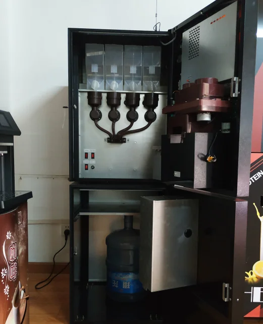 Automatyczny automat do sprzedaży zupy herbacianej typu instant Mini, gorącej i mrożonej kawy, z akceptorem monet na karcie kredytowej