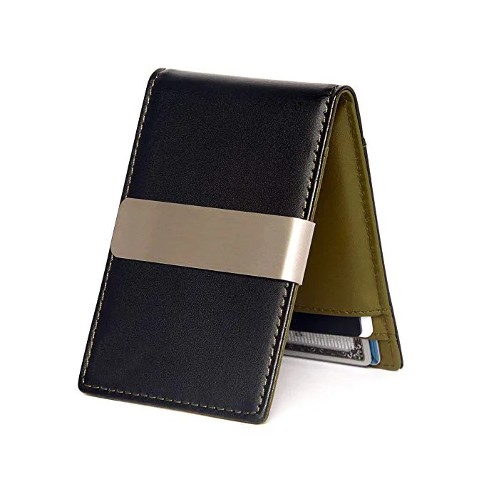 Personalized Faux Leather Money Clip