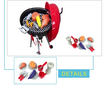 Set Barbecue En Bois – 45 Accessoires, Jeu De Cuisine Réaliste Pour Petits Chefs