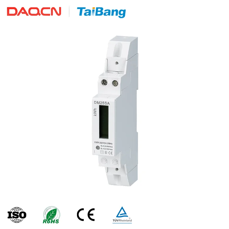 DAQCN DM50S Portable Single Phase 2 Wire Electric Energy Meter