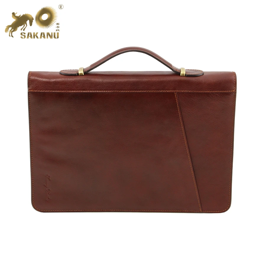 Leather Document Case A4 Portfolio With 