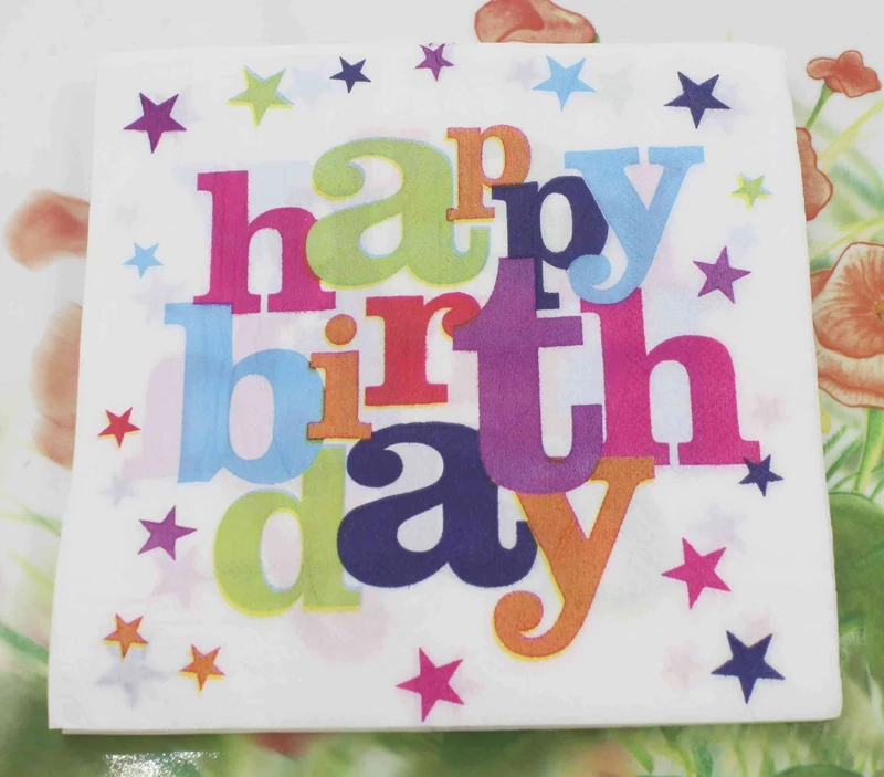 Бумажные салфетки на день рождения для мероприятий белые декоративная бумага декупажа 33 см * или