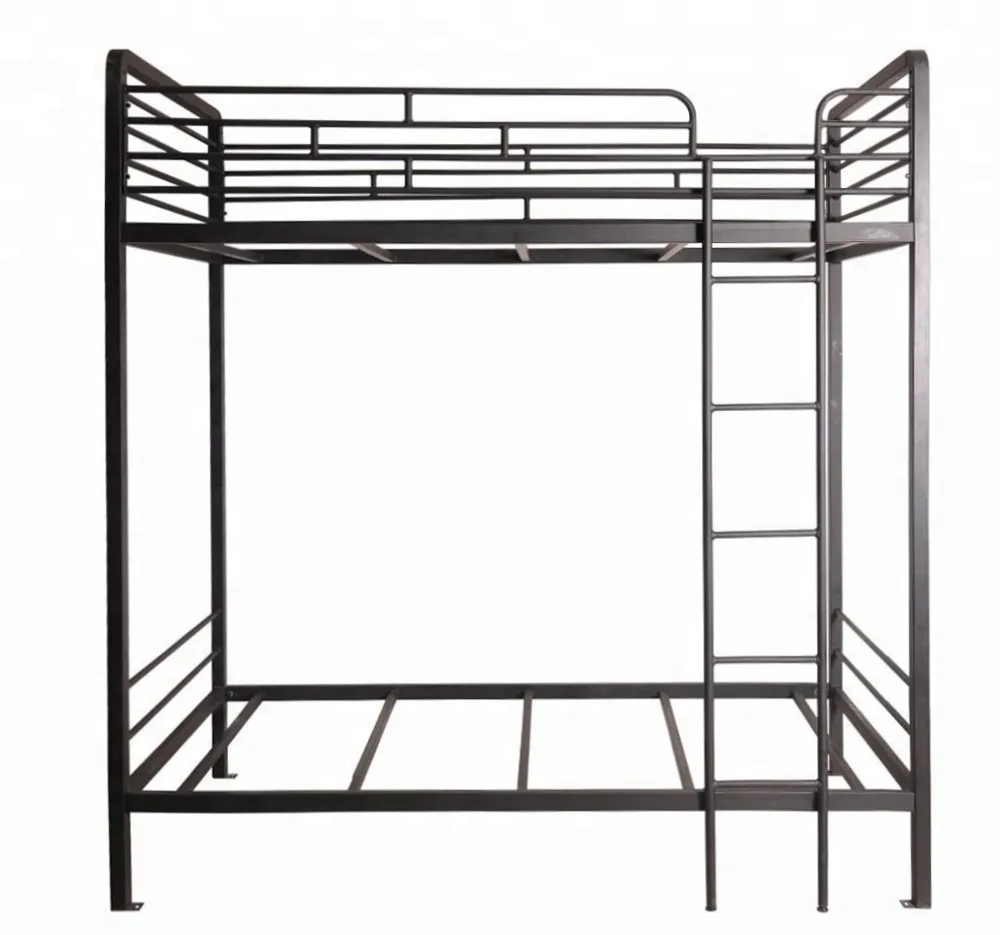 Дешевая металлическая двухъярусная кровать с шкафом для