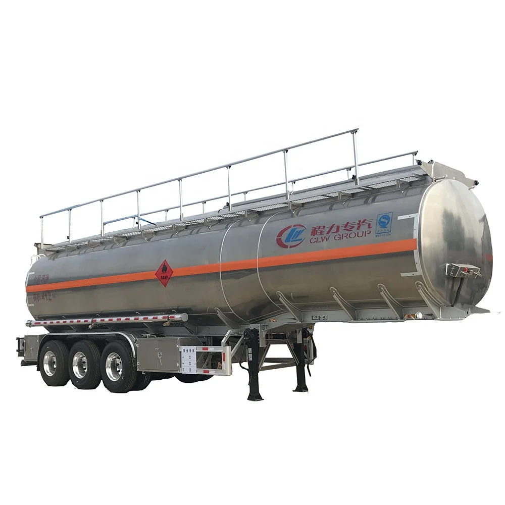 High Quality Fuel Tank Semi Trailer  Tri-axles  50 Cbm Aluminum Alloy Fuel Tanker Trailer for Diesel /Petrol  Delivery
