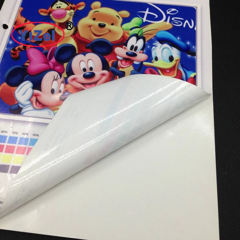 Новинка 2018 наклейки на корпус материал для печати Сав 140 г самоклеящаяся виниловая эко-растворимая