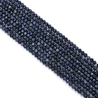 Natural Sapphire Faceted Round Loose Beads Gemstone