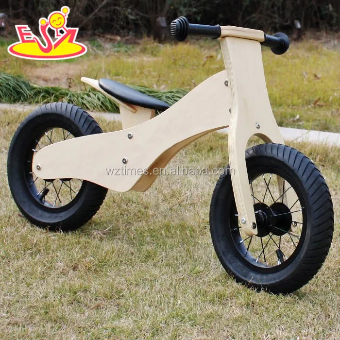 Оптовая торговля дешевые металлические колеса Деревянный беспедальный велосипед для детей От 2 до 6 лет