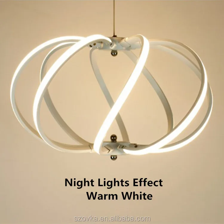 2018 Modern Wireless Remote Control LED Hanging Light Bird Cage Pendant Lamp for Restaurant