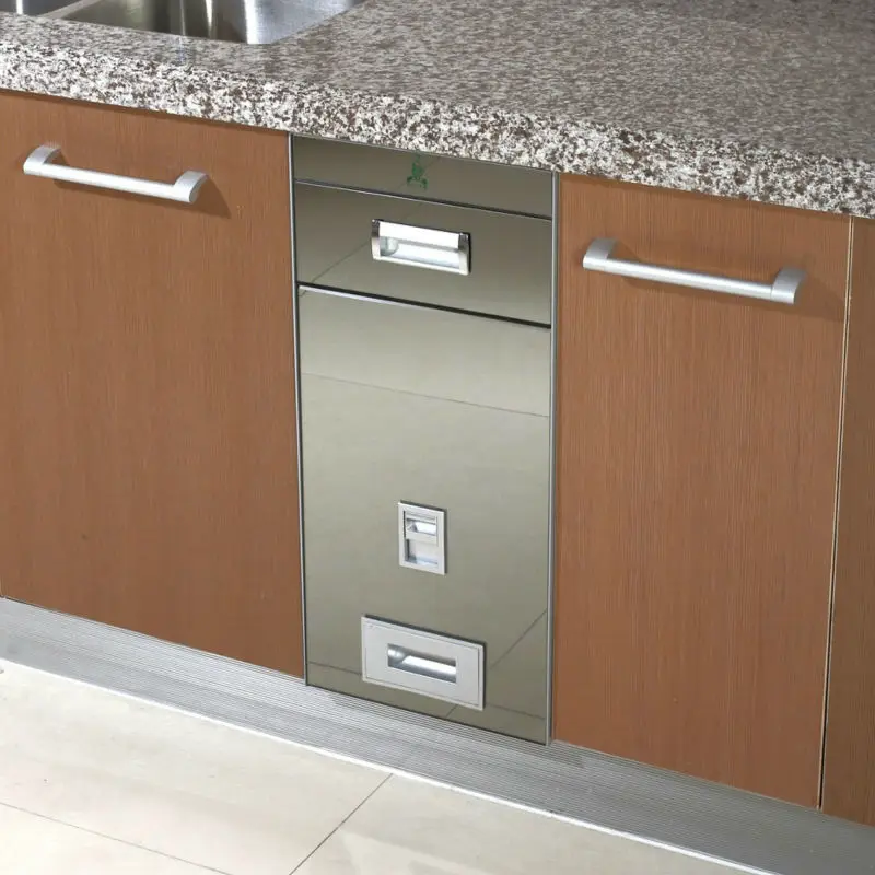 Multifunction Embedded Kitchen Rice Storage Container T01
