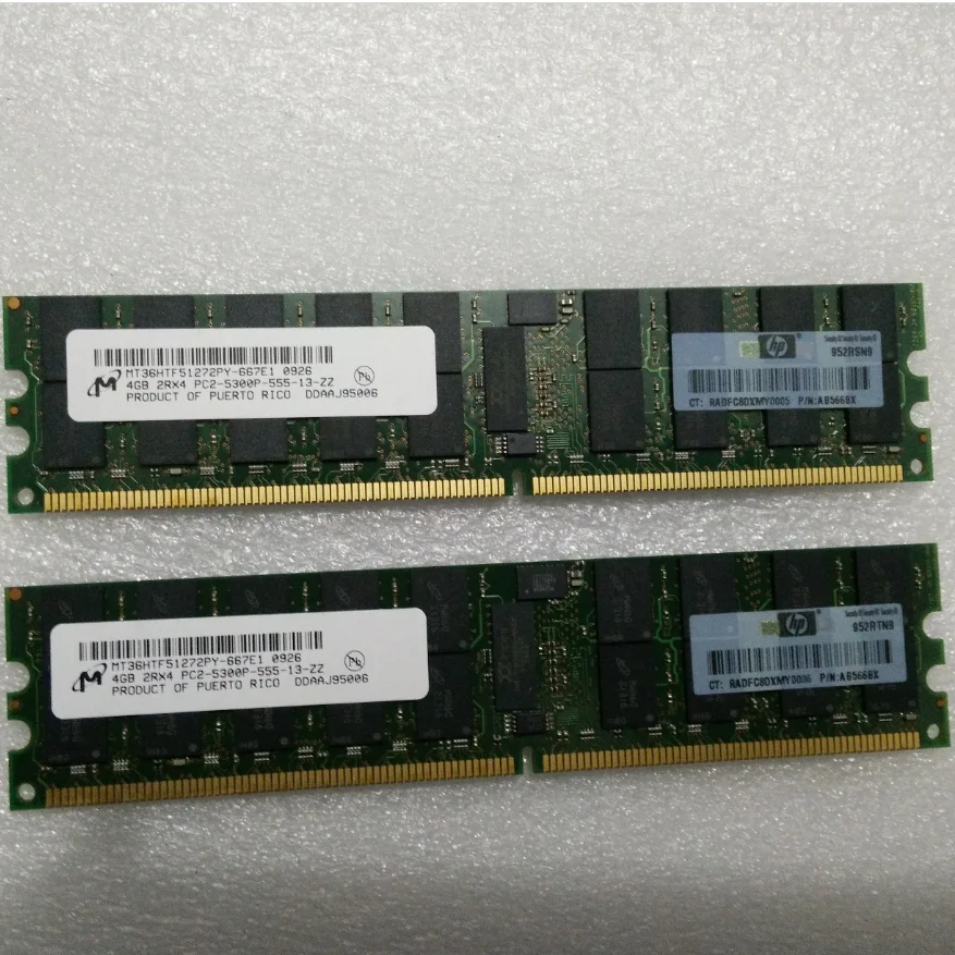 
 HPE AB566BX 4GB DDR2 PC2-5300R 667MHz ECC зарегистрированная Серверная Память RAM  