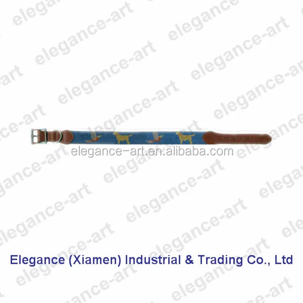 custom needlepoint dog collars