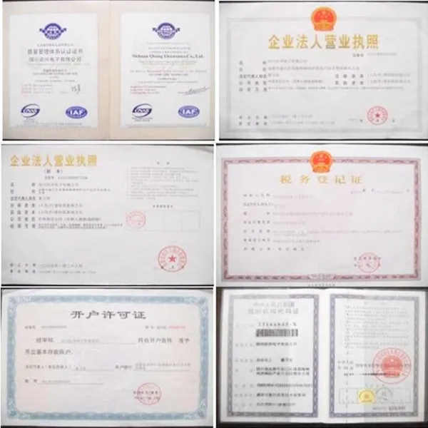 Certificates
