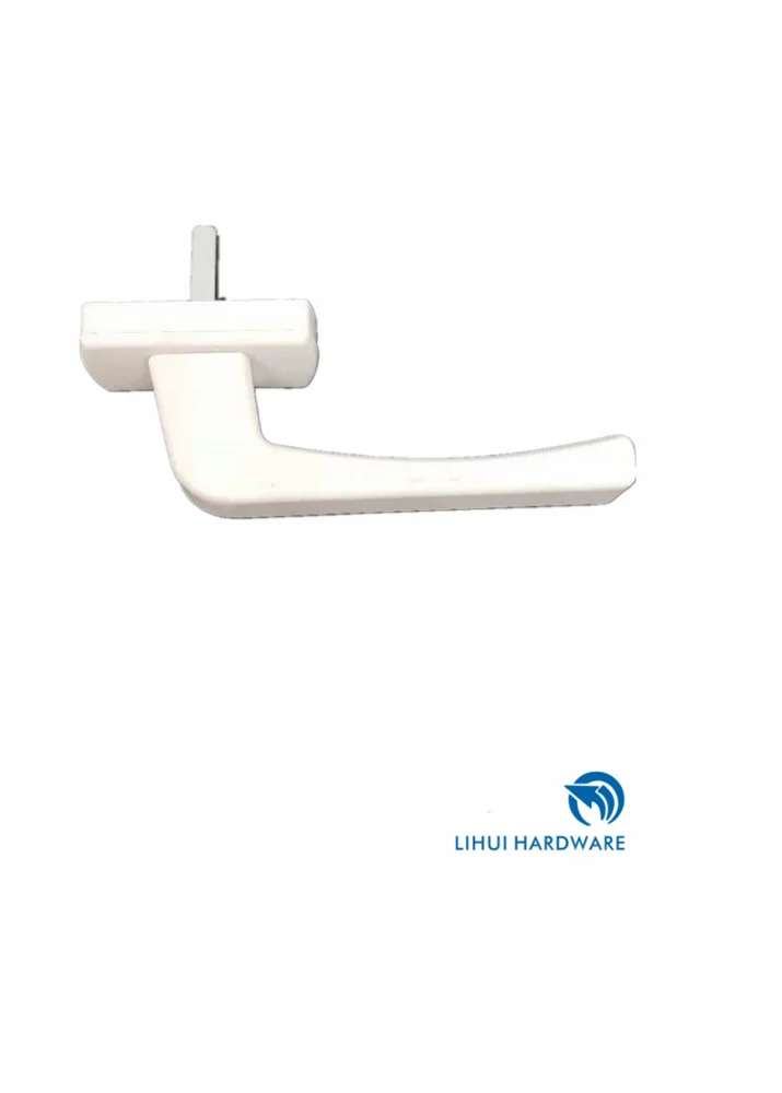 
 white aluminum accessories sliding upvc window usage handle lock  