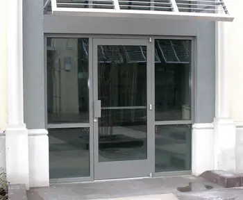 Aluminum Frame Design Office Entry Door For Commerical With Door Closer ...