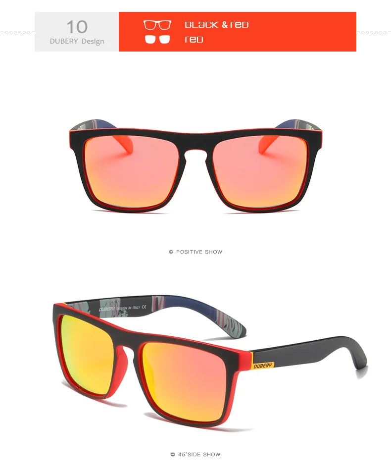 Dubery D731 High Quality Polarized Mens Ce Uv400 Sports Sunglasses