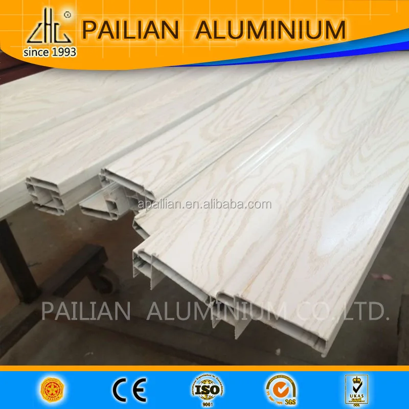 компетенция завод 6063 T5 алюминиевый экструдированный profileswood зерна трубы квадратного сечения профиль