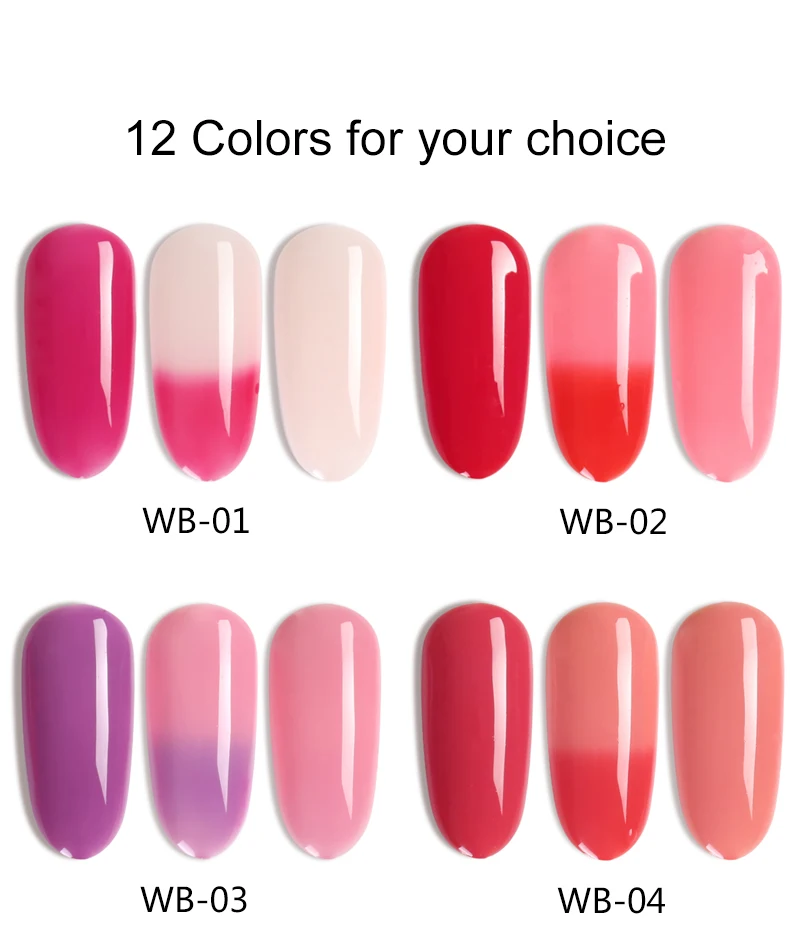 As 15ml 2layers Temperature Color Changing Gel Nail Polish Private