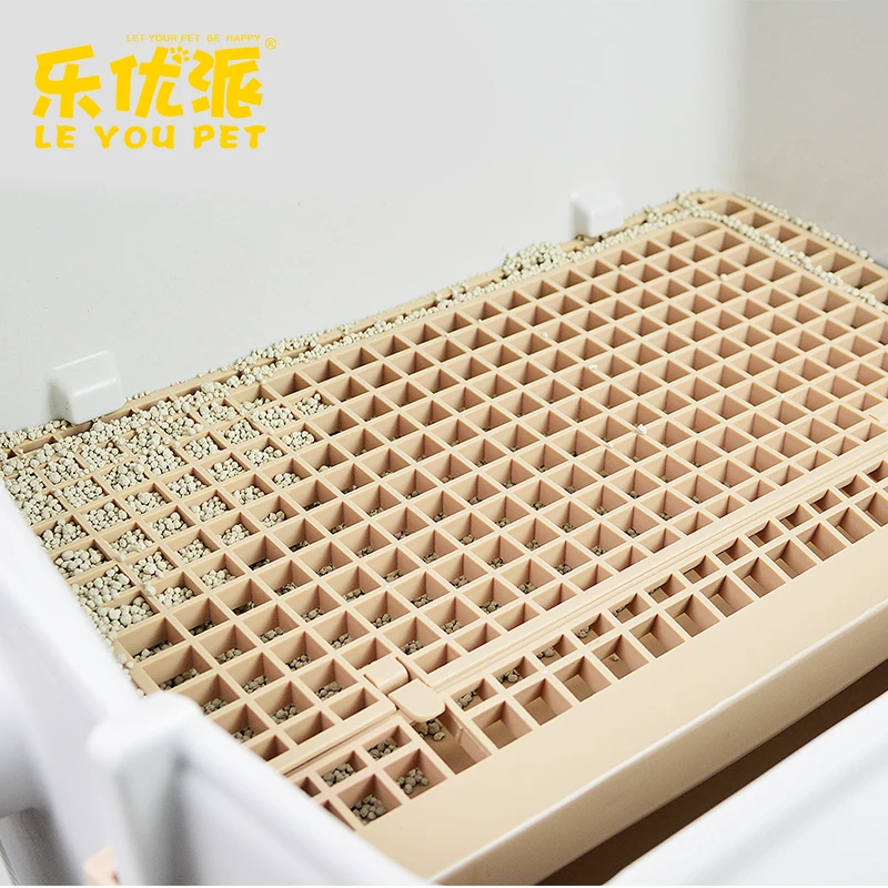 Reversable Semi Automatic Foldable Cat Litter Box Easy To Assemble