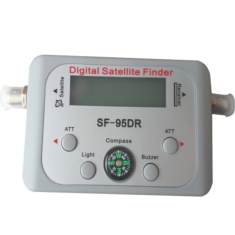 rongweiwang Morza TV Receiver Digital Satellite Finder Signal Meter TV Receiver Digital for Directv Dish Network FTA Signal Pointer SF-95DR