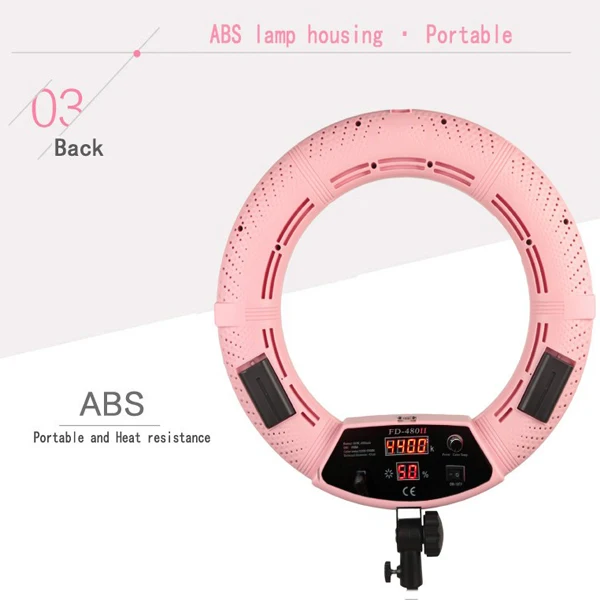 Yidoblo – Anneau Lumineux LED Bicolore 18 Pouces, 480 LEDs, Pour Photo/vidéo