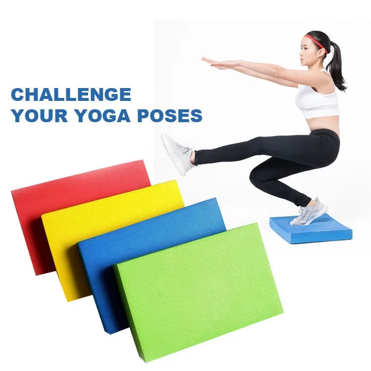 Factory Fitness Exercise Gym Square Tpe Yoga Foam Balance Pad Foaming