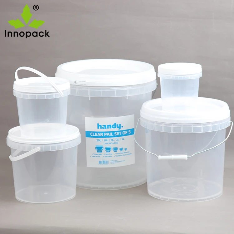 10L Transparent Plastic Bucket - Innopack