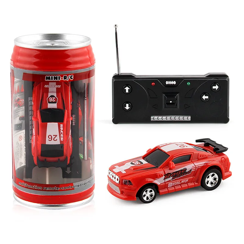 h Coke Can Mini RC Autoradio Télécommande Micro Racing Car 4 Fréquences Jouet pour Enfants Cadeaux RC Modèles SeniorMar Meilleur Cadeau 20Km 