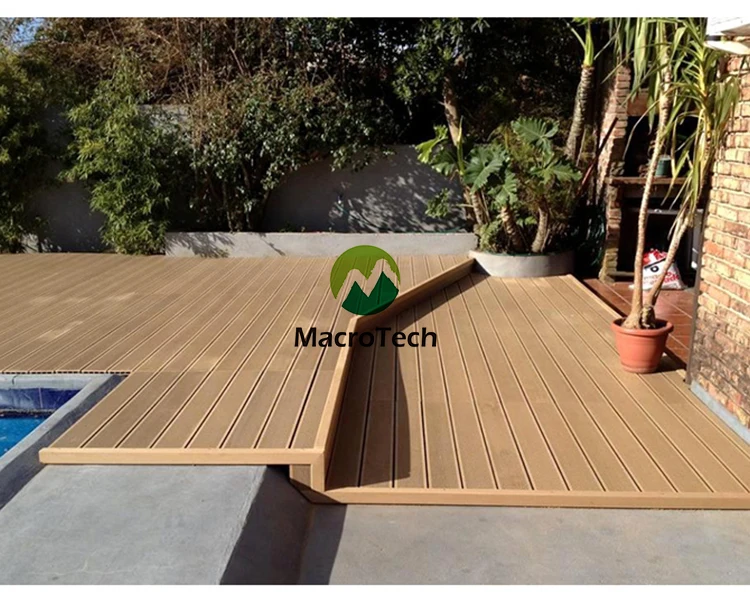 Waterproof wpc decking wood composite plastic wpc wood decking for the new outdoor flooring