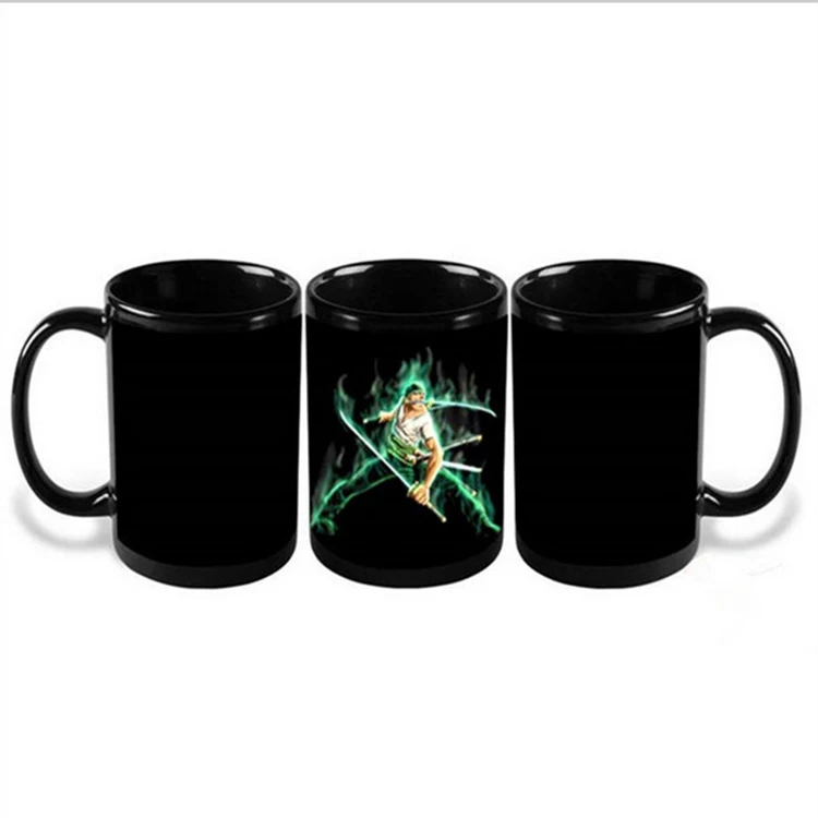 Anime Coffee Cup Mug One Piece Luffy Zoro Ace Hot Changing Color