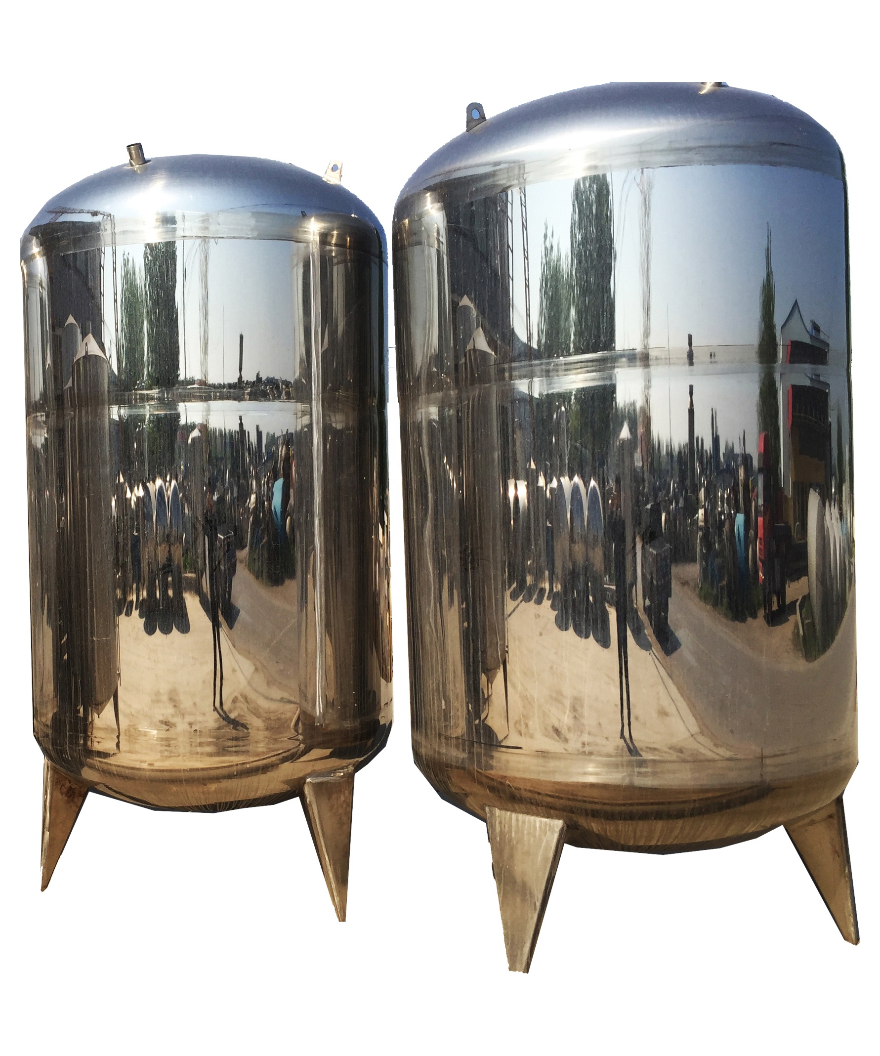 
 Баки из нержавеющей стали для санитарного хранения глюкозы объемом 3000 л  