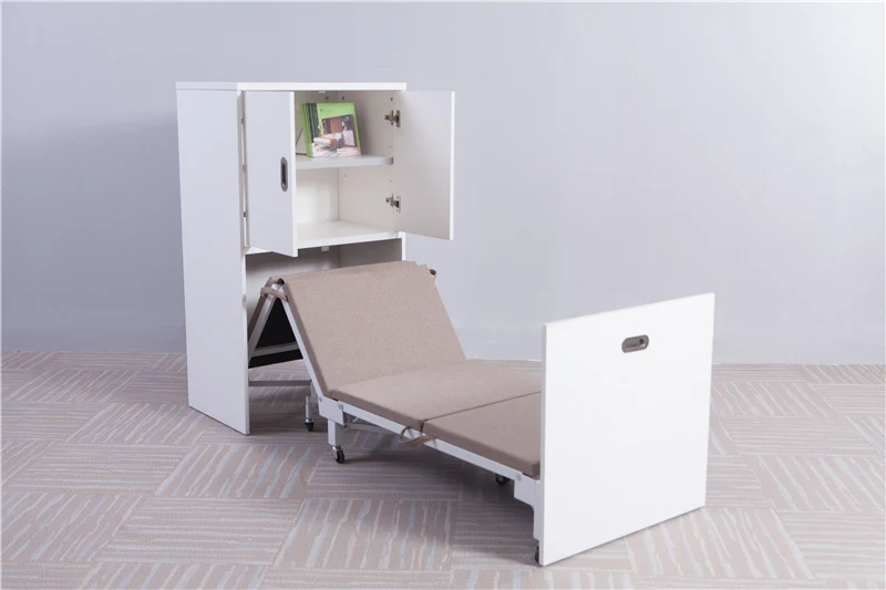 ポータブル折りたたみベッド新デザイン木製折りたたみベッド収納