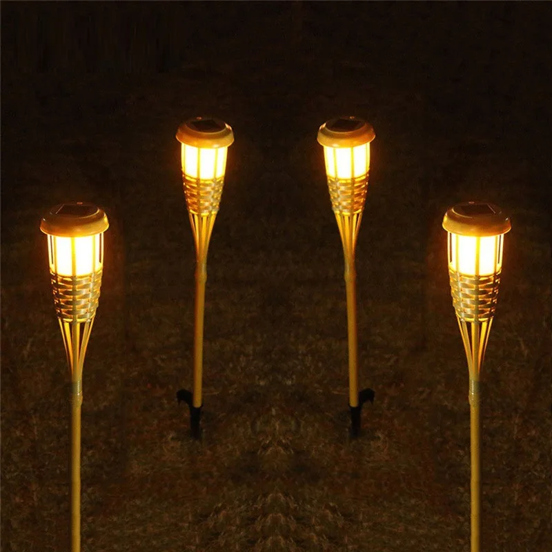 Solar Garten fackel Flackern des Licht Landschafts licht Bambus art Solar  Landscape Flame Light fr die Garten dekoration| Alibaba.com