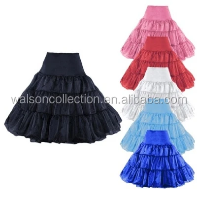Ladies Retro Underskirt Wedding Petticoat Rockabilly Tutu Fancy Net Skirt 