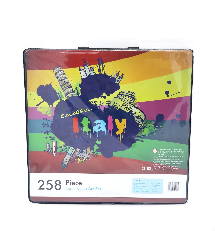 Bview Искусство высокого качества 258 штук детская живопись набор mega Art