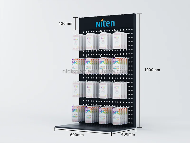 Easy Assembly Battery Display Rack Retail Hanging Display Stand