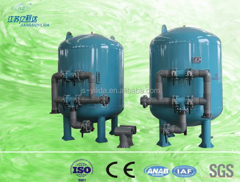PLC Type Automatic Backwash Quartz Sand Filter for Sewage Treatment Plant