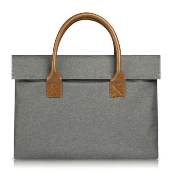 China Manufacturers Wholesale OEM ODM Unisex Mens WomensOffice Korean Fashion Gray Tote Bag Classic No Zip Work Casual Handbag