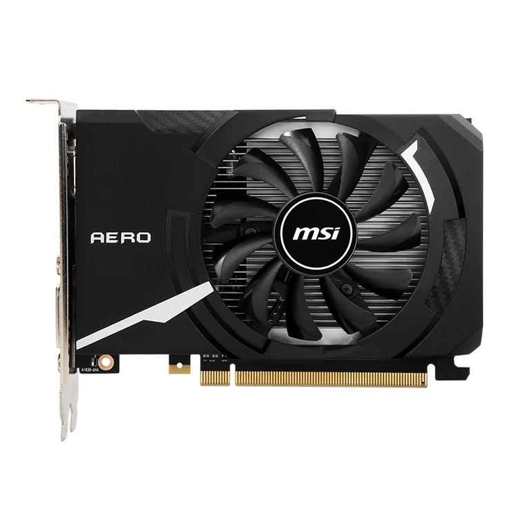 
 Видеокарта MSI GeForce GT1030 AERO ITX 2GD4 OCV1 с GDDR4 64 бит  