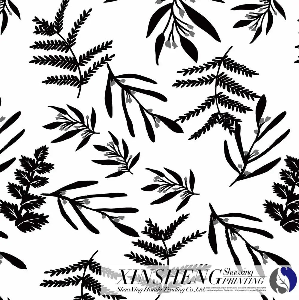 Текстильная ткань Shaoxing с принтом, одноцветная дизайнерская простая ткань с принтом